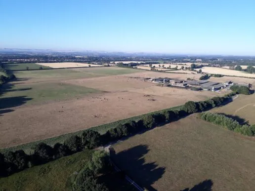Aerial view of some oxfordshire landscape