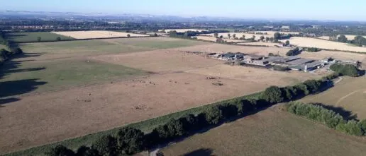 Aerial view of some oxfordshire landscape