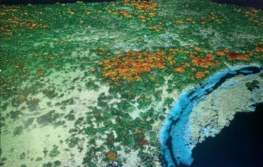 LiDar date from the air.